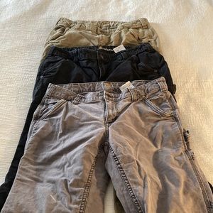 3 pairs Carhartt size 10 Original Fit Crawford work pants